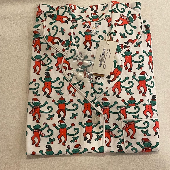 Roller Rabbit Monkey Mas Limited Edition Pajamas (short set) XXS *Final Pair* - Picture 6 of 11